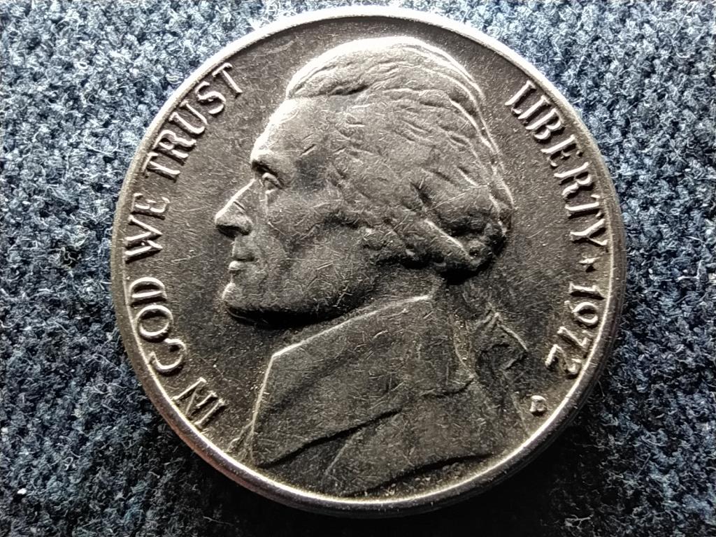 USA Jefferson nikkel 5 Cent 1972 D 