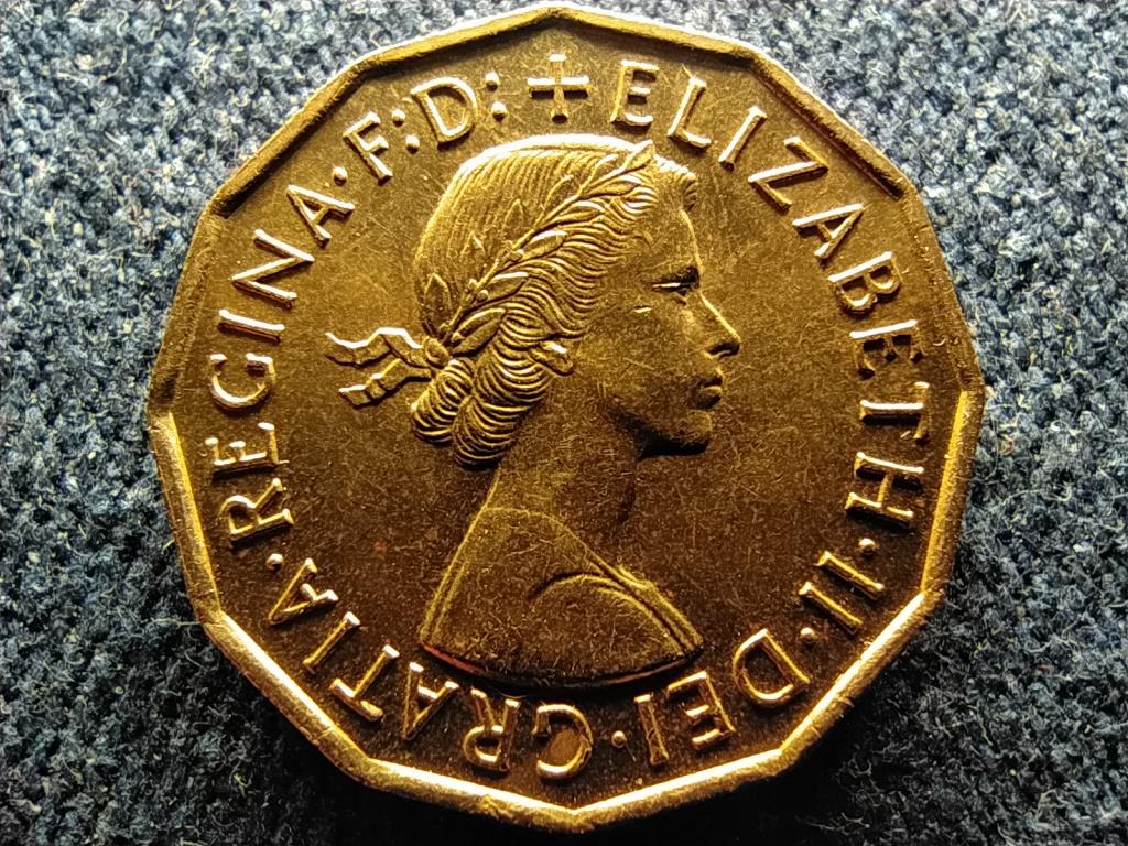 Anglia II. Erzsébet (1952-) 3 Penny 1955