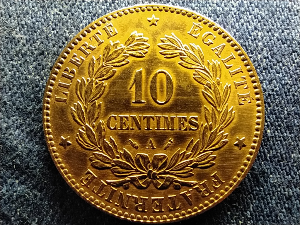 Franciaország Harmadik Köztársaság 10 Centimes 1892 A
