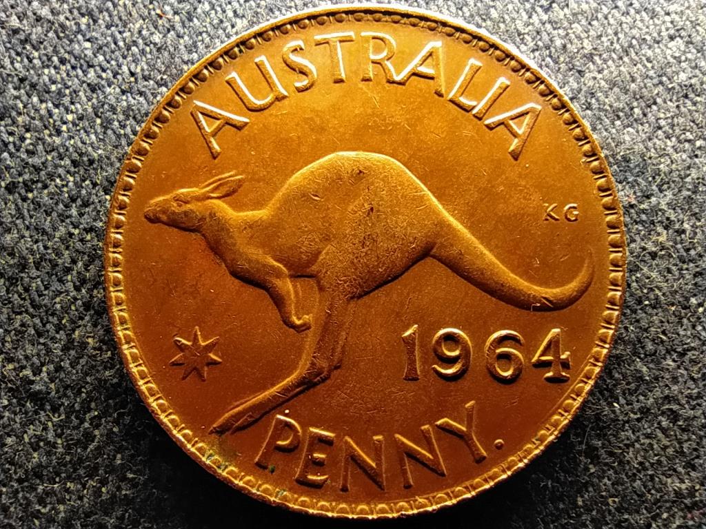 Ausztrália II. Erzsébet (1952-) 1 Penny 1964