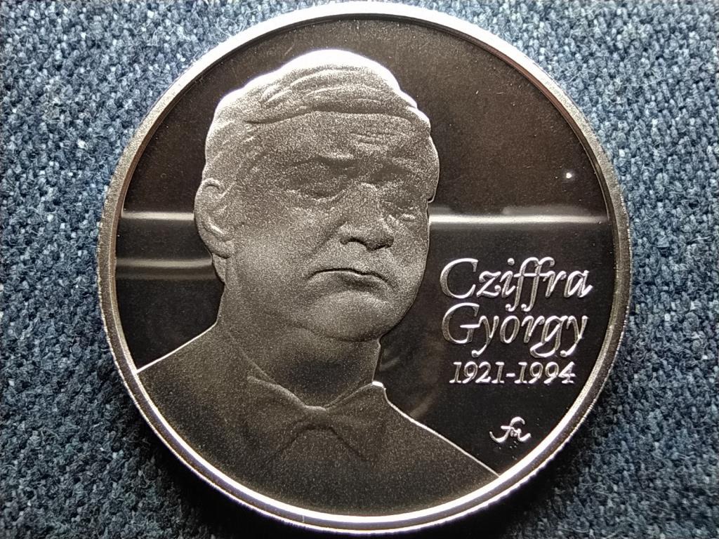 Cziffra György születésének 100. évfordulója .925 ezüst 7500 Forint 2021 BP PP