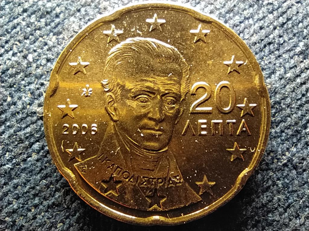 Görögország 20 euro cent 2006 UNC
