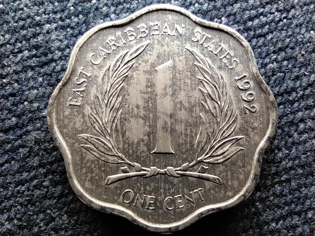 Kelet-karibi Államok Szervezete II. Erzsébet 1 cent 1992