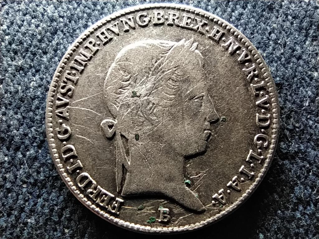V. Ferdinánd (1835-1848) .500 ezüst 10 Krajcár 1842 B CSAK 71000 DB