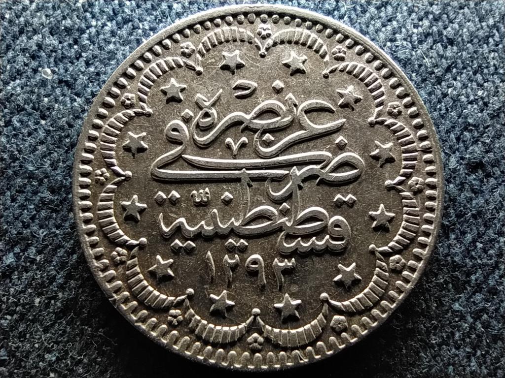 Oszmán Birodalom II. Abdul-Hamid (1876-1909) .830 ezüst 5 kurus 1906
