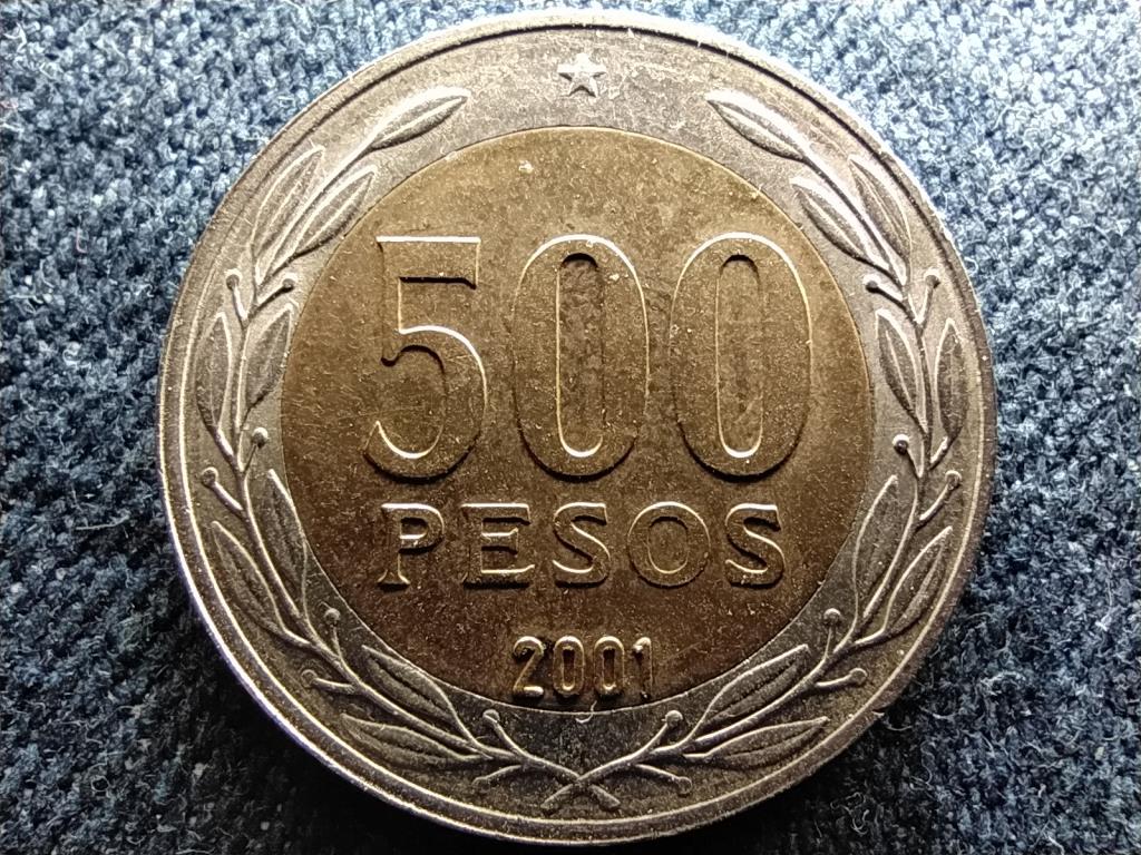 Chile 500 peso 2001 So