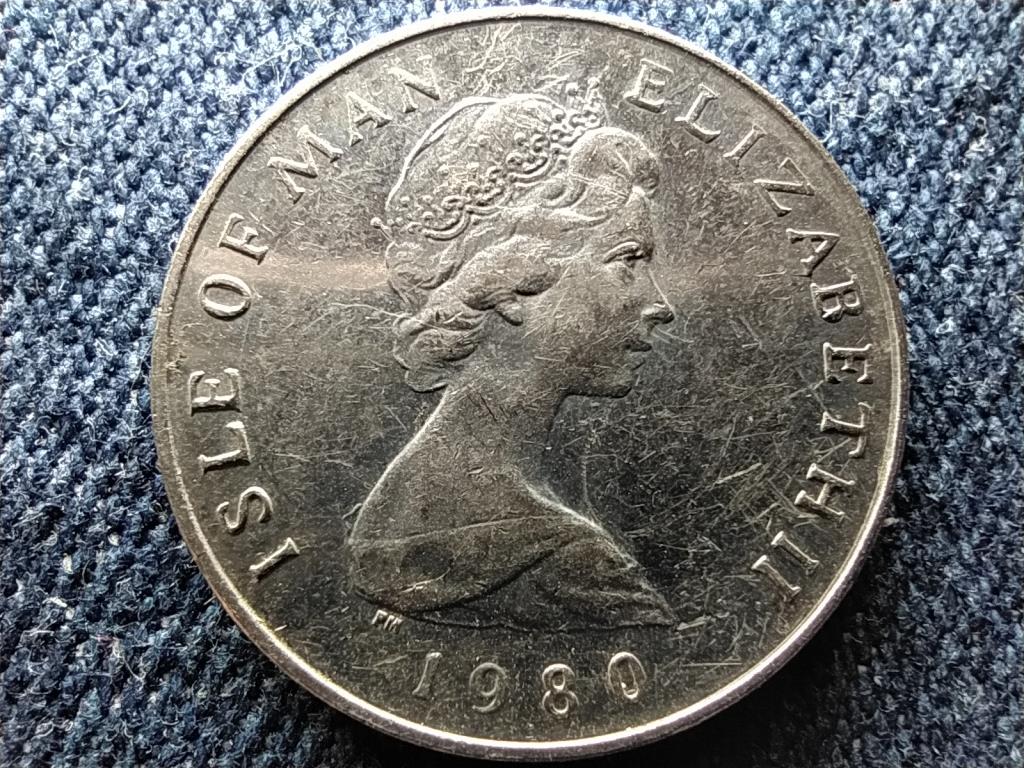 Man-sziget II. Erzsébet 5 penny 1980 PM