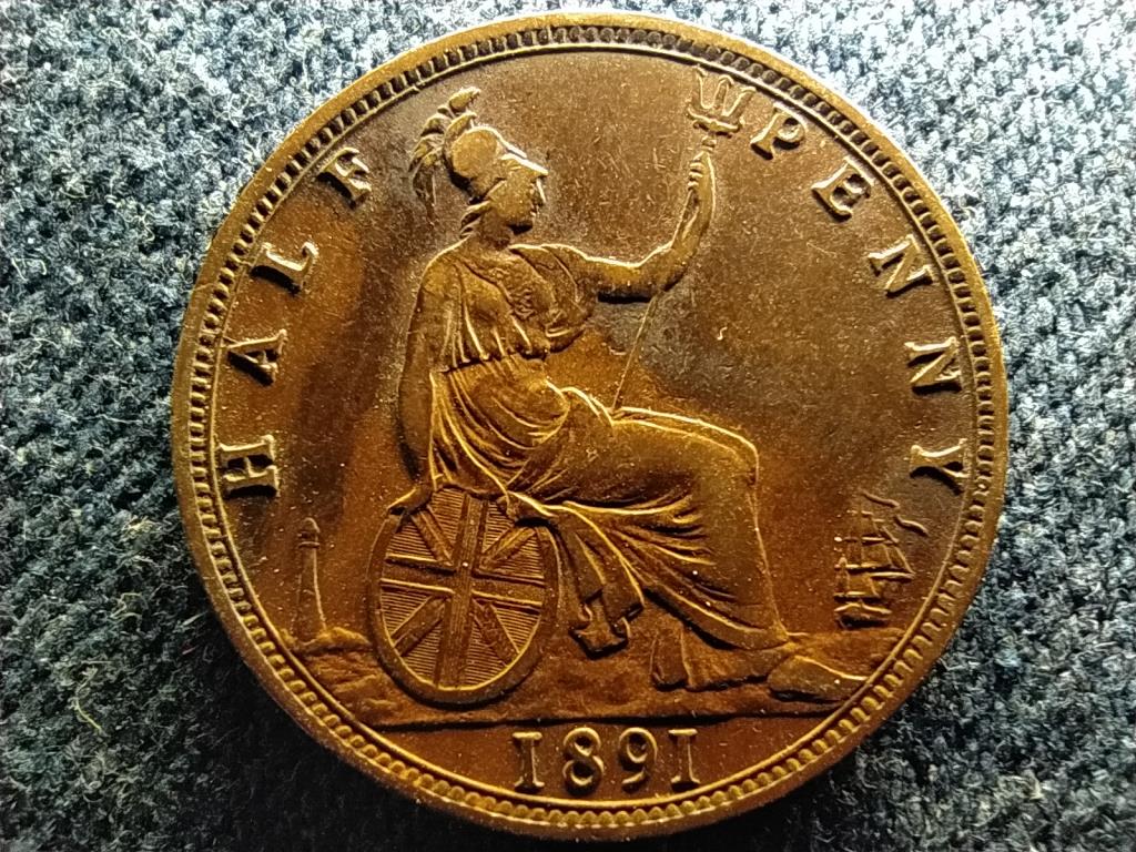 Anglia Viktória 1/2 Penny 1891