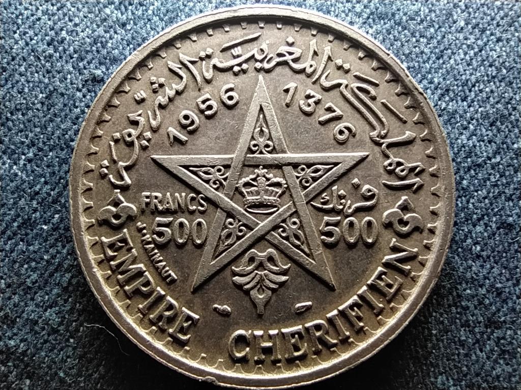 Marokkó V. Mohammed (1927-1961) .900 ezüst 500 frank 1956