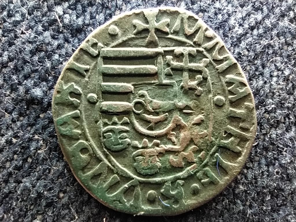 I. Mátyás (1458-1490) ezüst 1 Dénár ÉH567 1489 KP VIRÁG