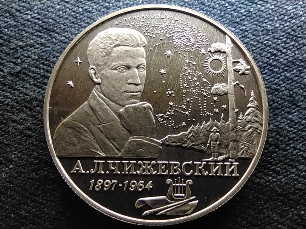 Oroszország A.L. Tchizhevsky .500 ezüst 2 Rubel 1997 ММД PP RITKA!
