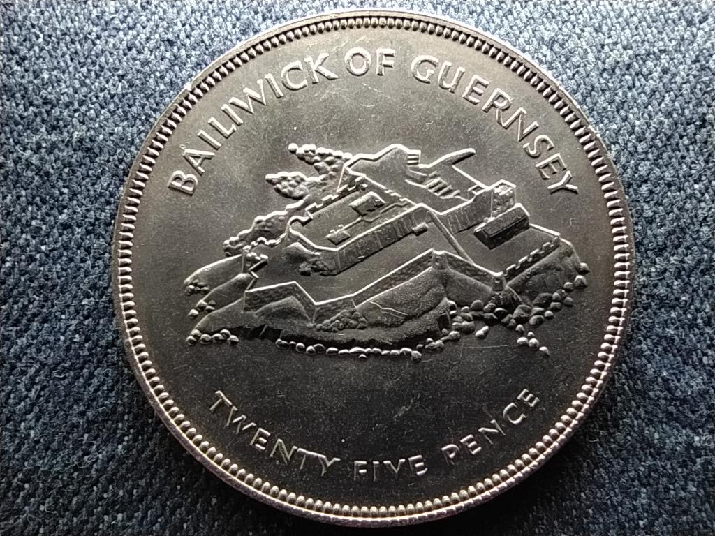 Guernsey II. Erzsébet uralkodásának 25. évfordulója 25 penny 1977