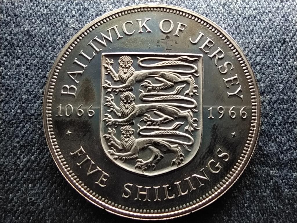 Jersey Hastingsi csata 5 shilling 1966 PP