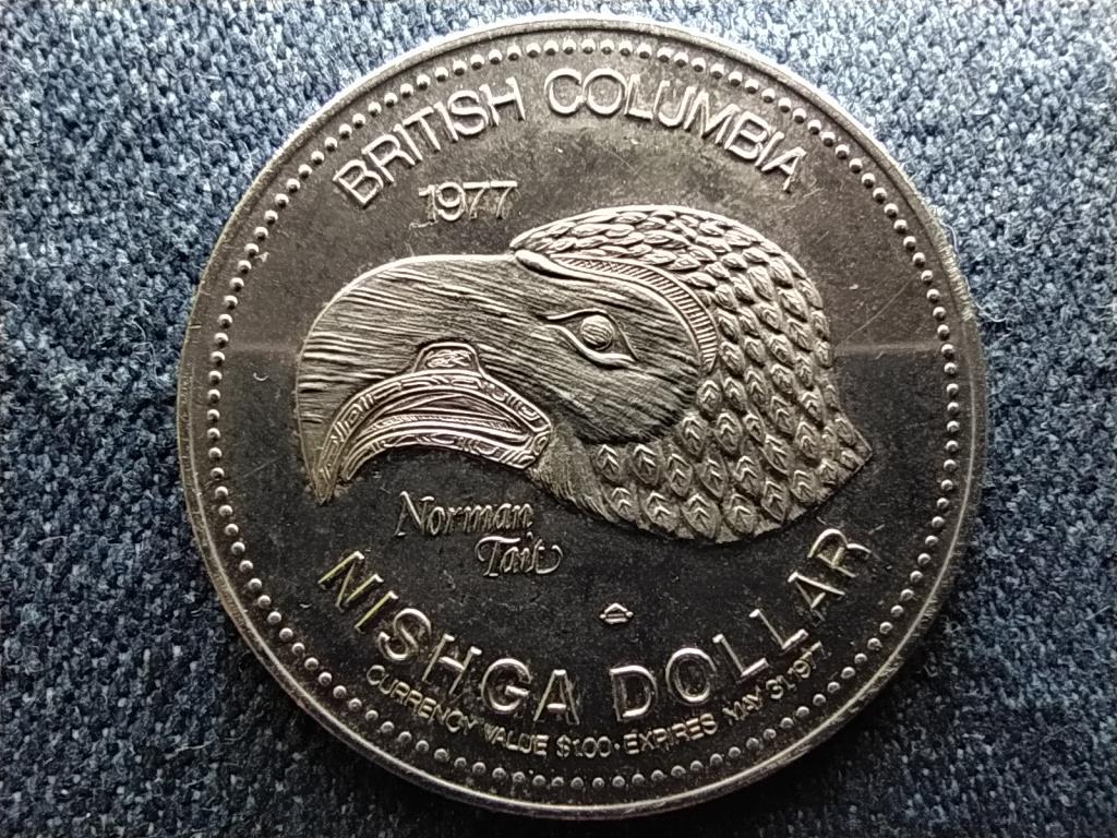 Kanada Nishga Dollar Dollár 1977