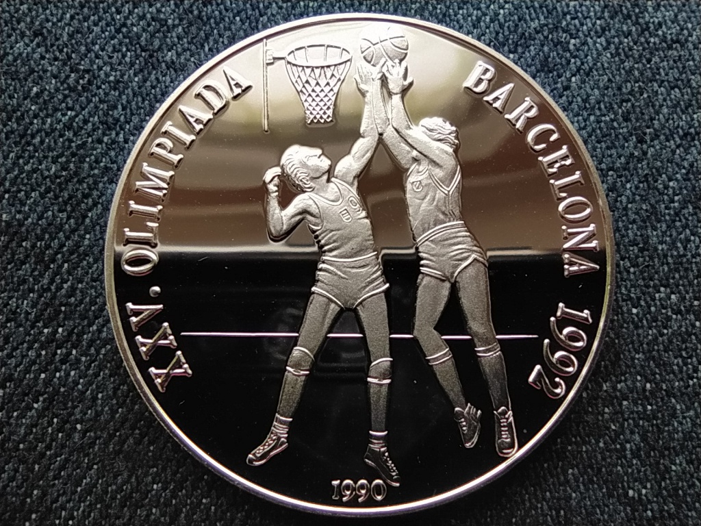 Kuba 25. olimpiai játékok 1992 Barcelona Kosárlabda .925 ezüst 10 Pezó 1990 PP