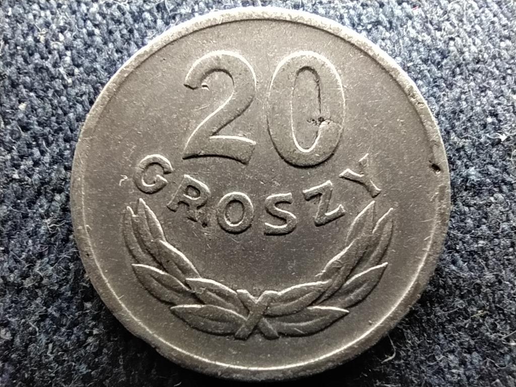 Lengyelország 20 groszy 1968 MW