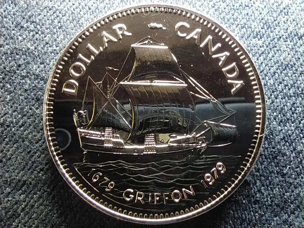 Kanada 300 éves a Griffon hajó .500 ezüst 1 Dollár 1979