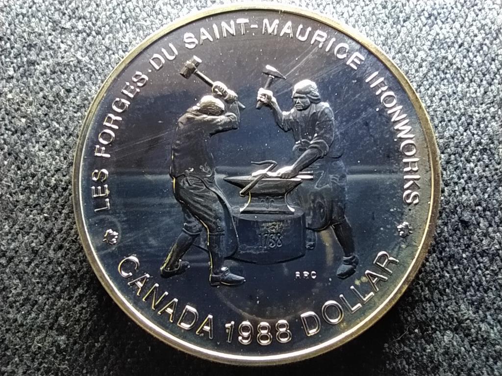 Kanada 250 éves a Szent-Maurice Vasmű .500 ezüst 1 Dollár 1988