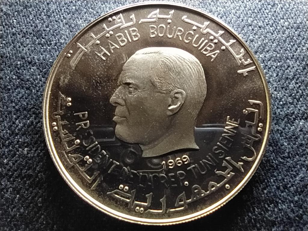 Tunézia Vergiliusz .925 ezüst 1 Dínár 1969 FM PP