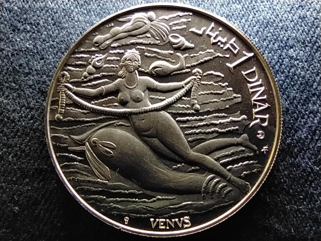 Tunézia Vénusz .925 ezüst 1 Dínár 1969 FM PP
