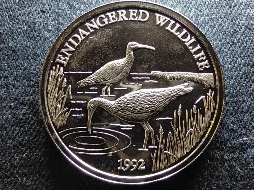 Szamoa Veszélyeztetett állatvilág .925 ezüst 10 Dollár 1992 PP