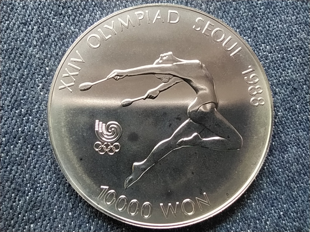 Dél-Korea Olimpiai Játékok Szöulban 1988 Ritmikus gimnasztika .925 ezüst 10000 won