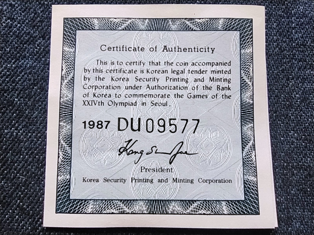 Dél-Korea Olimpiai Játékok Szöulban 1988 Kötélhúzás .925 ezüst 5000 won 1986