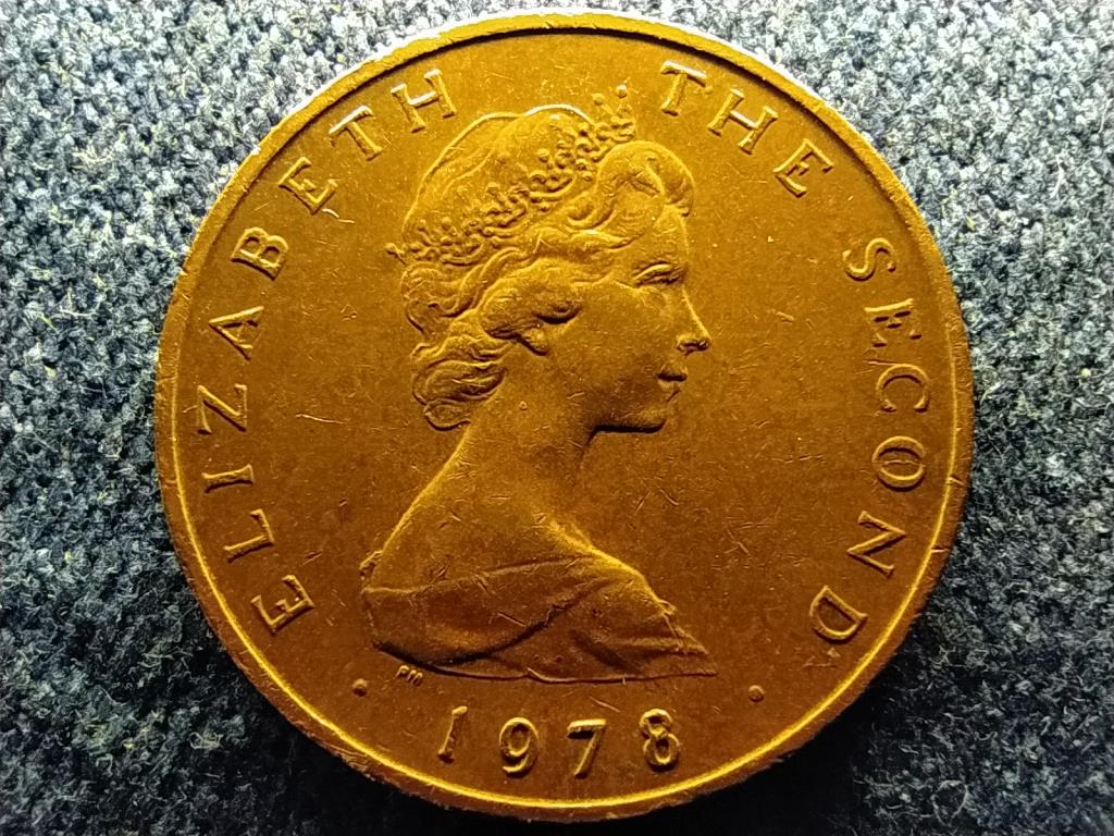 Man-sziget II. Erzsébet 2 penny 1978 PM