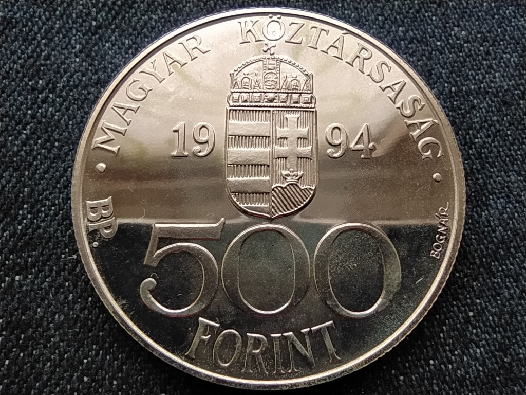 E.C.U. - Integráció az Európai Unióba .925 ezüst 500 Forint 1994 BP PP