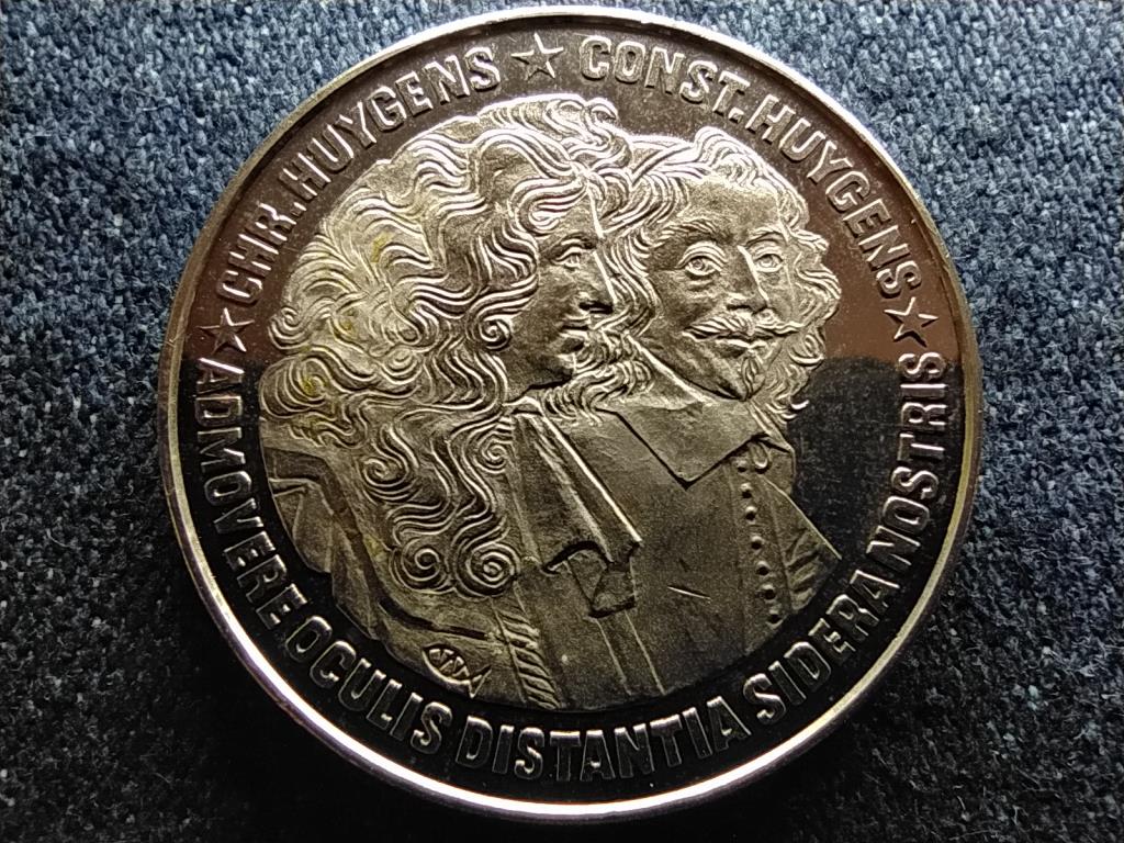 Hollandia Christiaan és Constantijn Huygens 2,5 ecu 1989 réz-nikkel 33mm érem