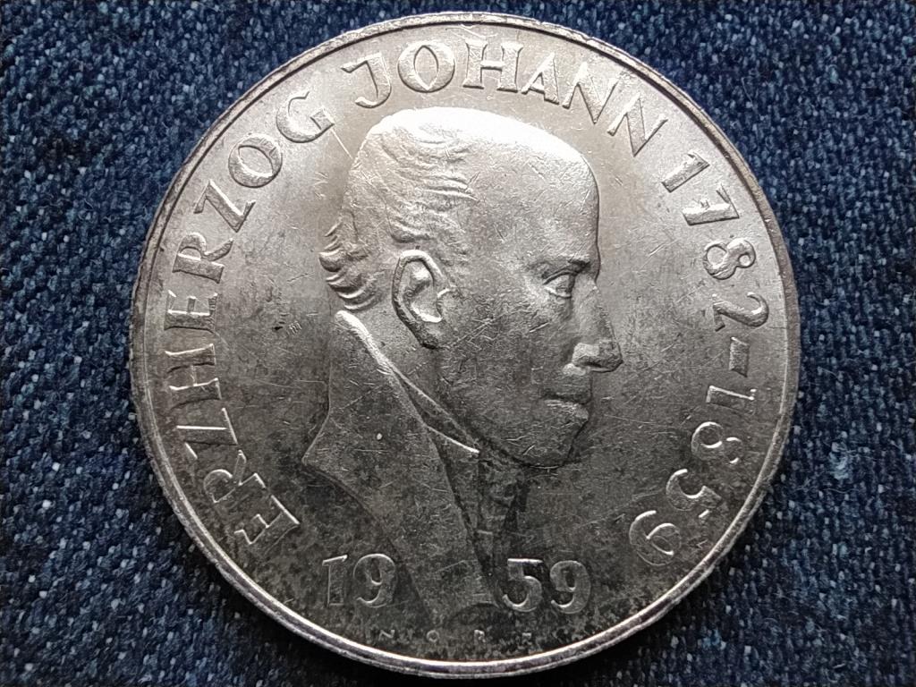 Ausztria Johann főherceg halála 100. évfordulója .800 ezüst 25 Schilling 1959