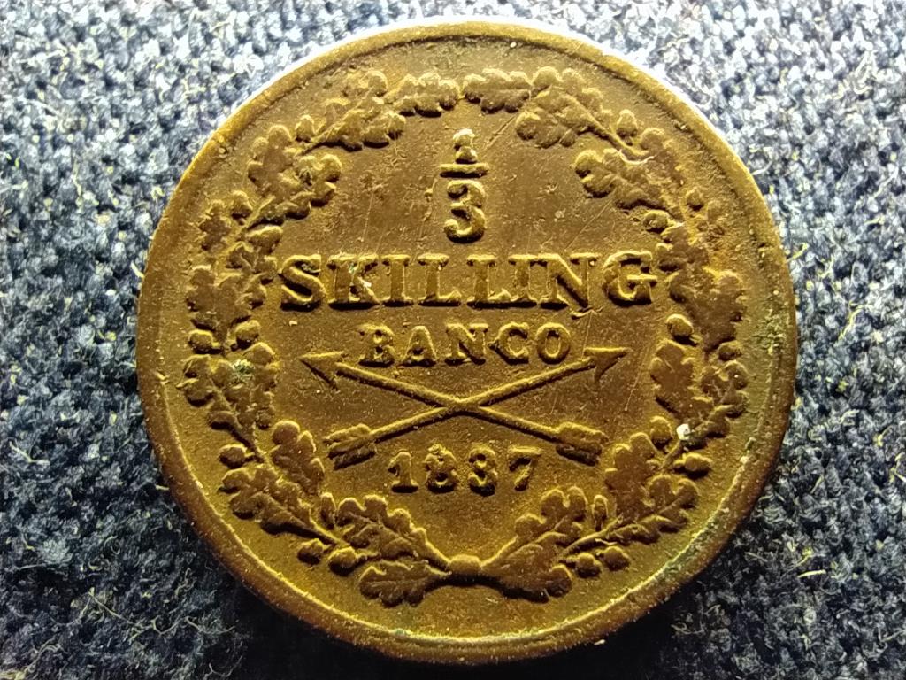 Svédország XIV. Károly János (1818-1844) 1/3 skilling banco 1837