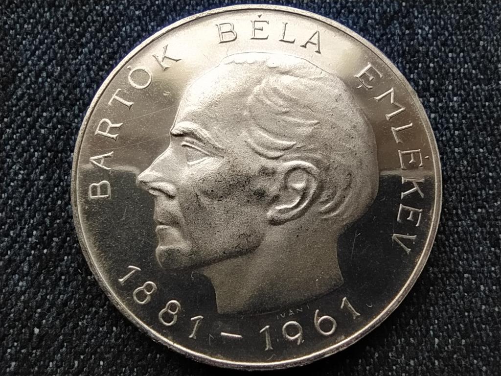 Bartók Béla .750 ezüst 25 Forint 1961 BP BU