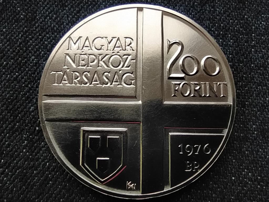 Munkácsy Mihály .640 ezüst 200 Forint 1976 BP BU
