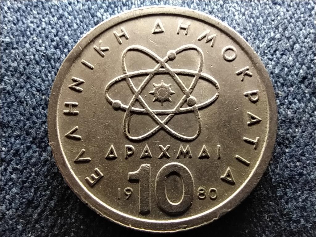 Görögország atom Democritus 10 drachma 1980