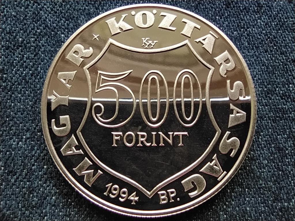 100 éve halt meg Kossuth Lajos .925 ezüst 500 Forint 1994 BP PP