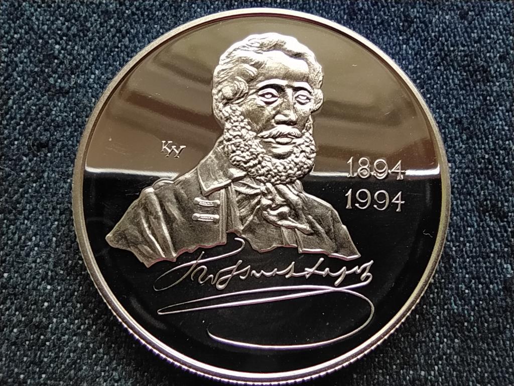 100 éve halt meg Kossuth Lajos .925 ezüst 500 Forint 1994 BP PP