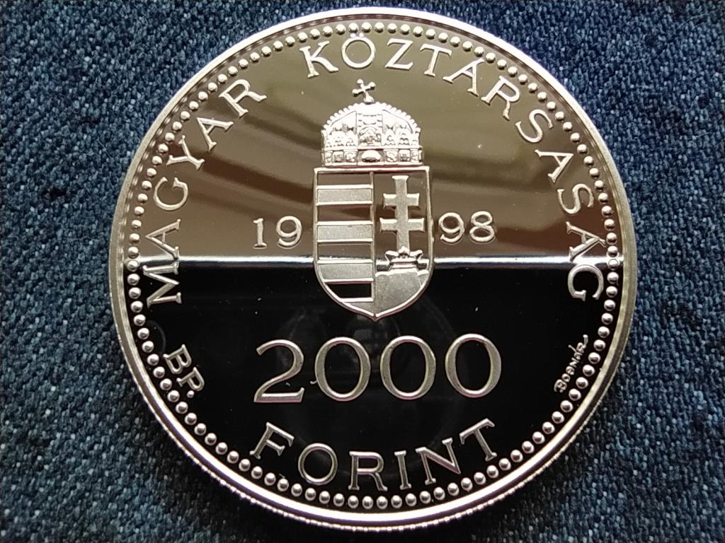E.C.U. - Integráció az Európai Unióba Hősök tere ezüst 2000 Forint 1998 BP PP
