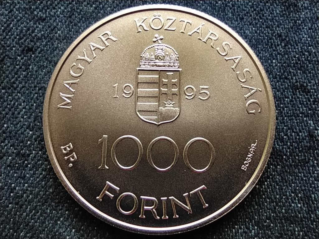 E.C.U. - Integráció az Európai Unióba Parlament ezüst 1000 Forint 1995 BP BU