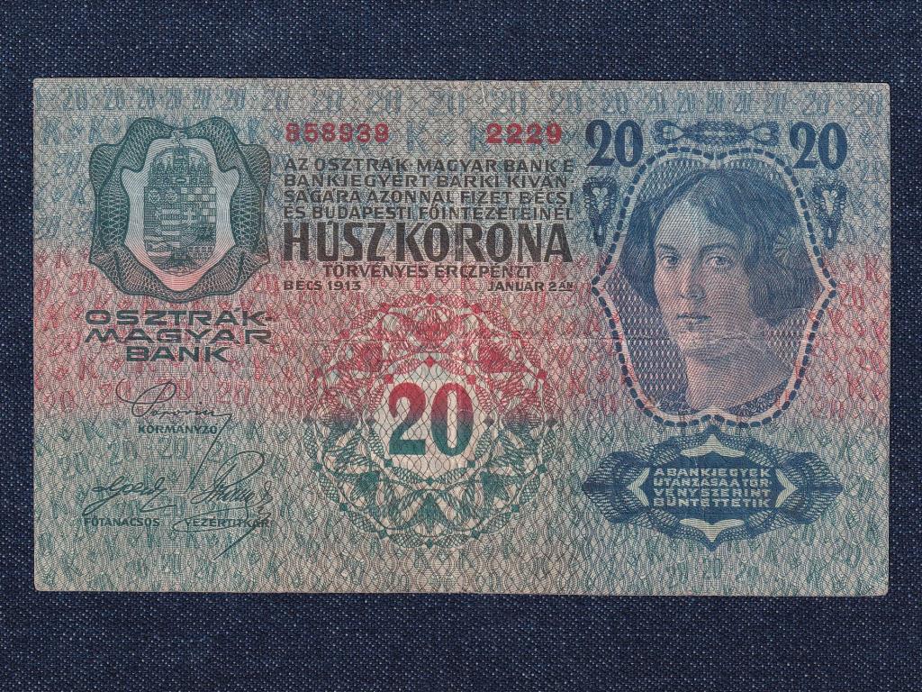 Osztrák-Magyar (1912-1915) 20 Korona bankjegy 1913