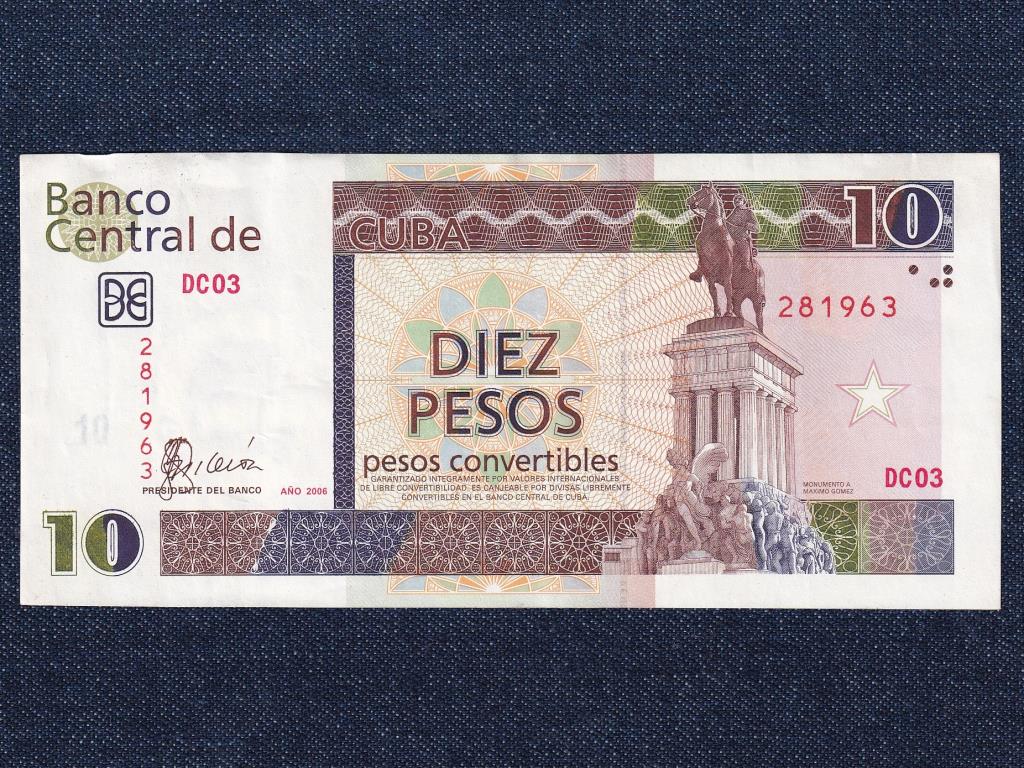 Kuba 10 Pezó bankjegy 2006
