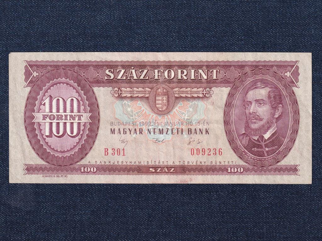 Harmadik Köztársaság (1989-napjainkig) 100 Forint bankjegy 1992