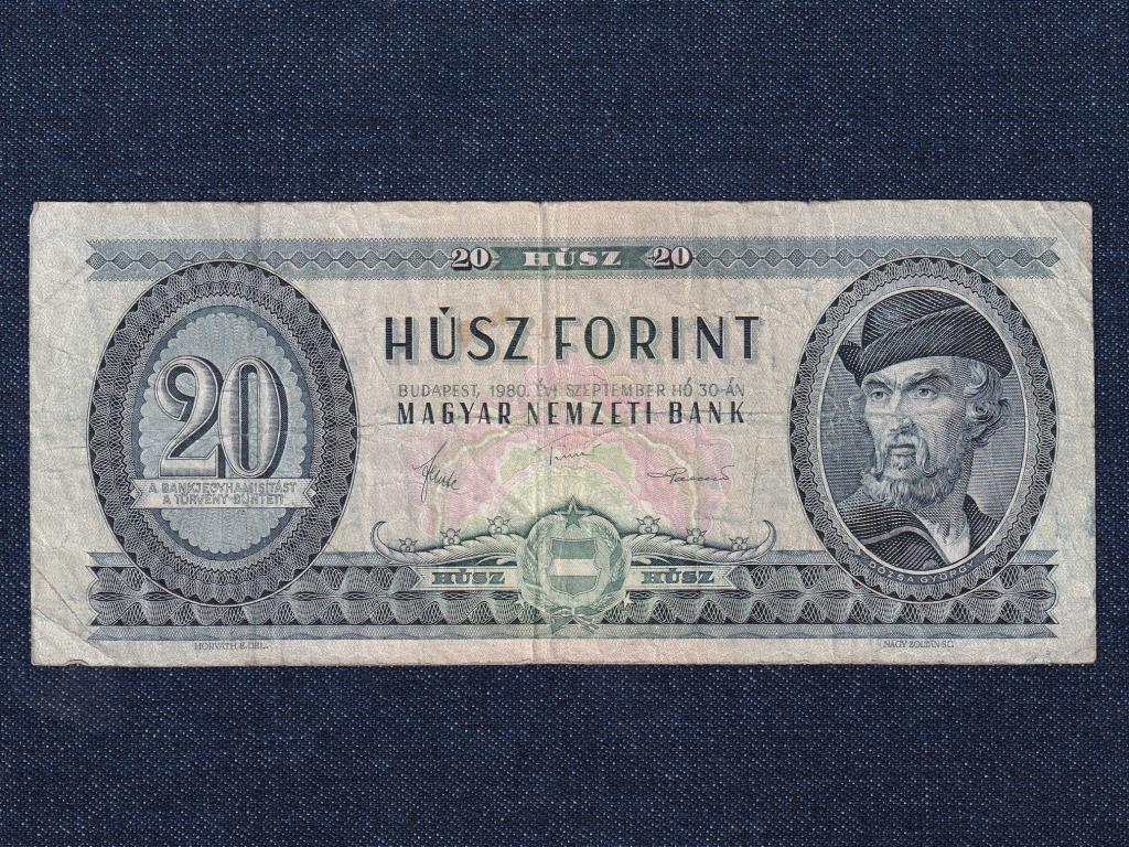 Népköztársaság (1949-1989) 20 Forint bankjegy 1980