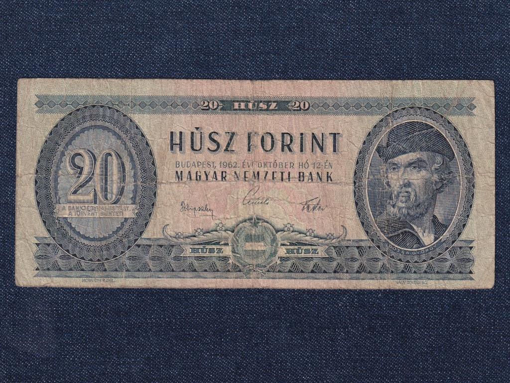 Népköztársaság (1949-1989) 20 Forint bankjegy 1962 Ritkább