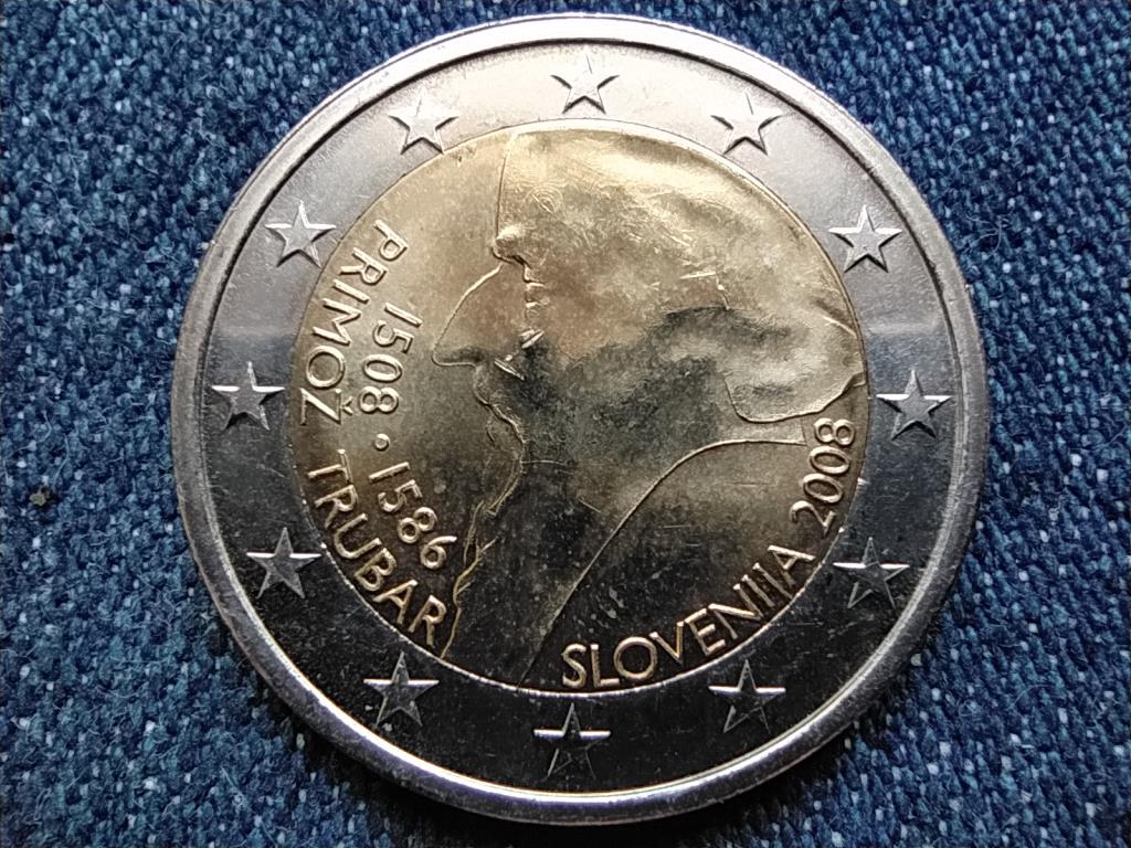 Szlovénia Primož Trubar 2 euro 2008