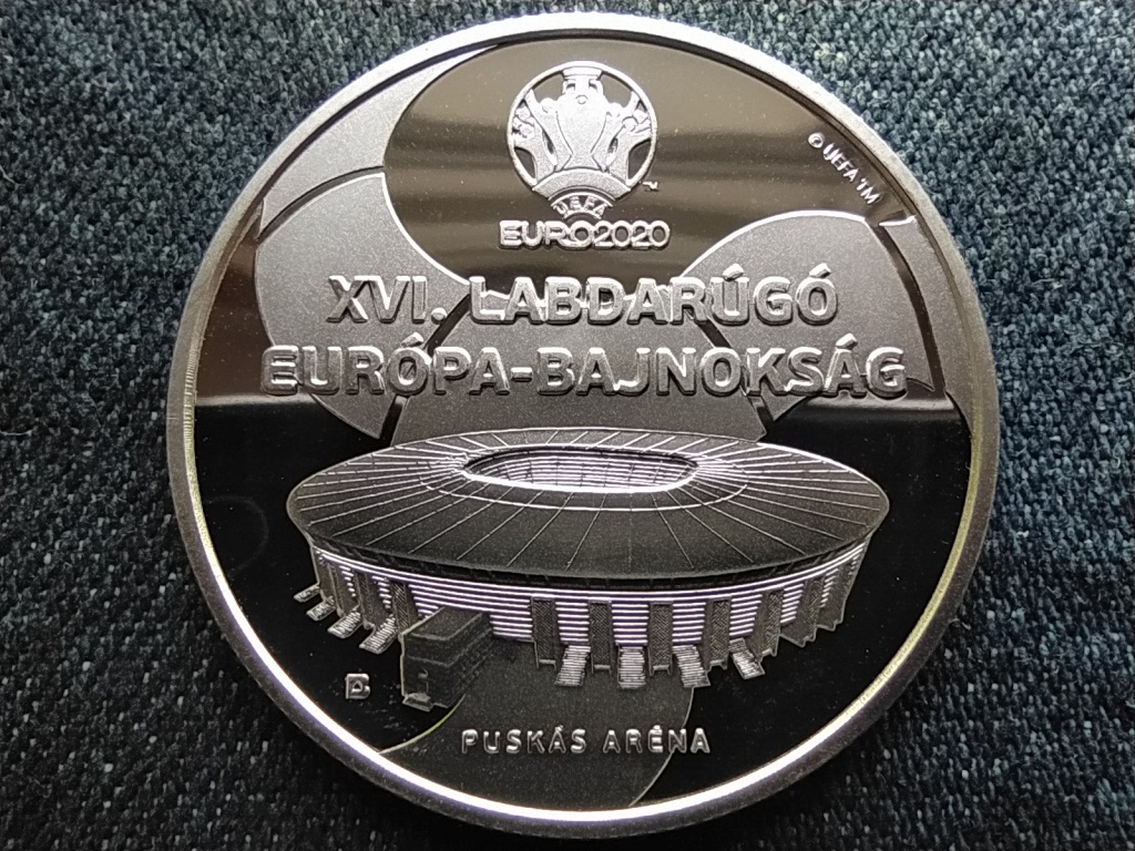 XVI. UEFA Labdarúgó-Európa-bajnokság .925 ezüst 10000 Forint 2021 BP PP