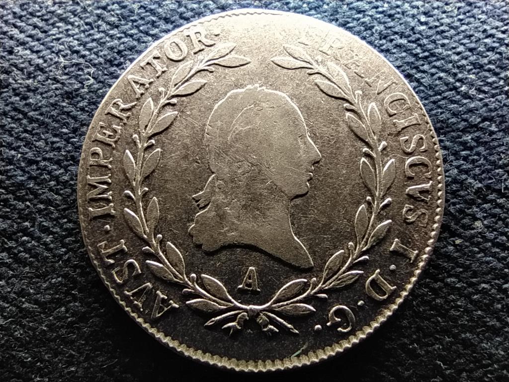 Ausztria II. Ferenc .583 ezüst 20 Krajcár 1808 A