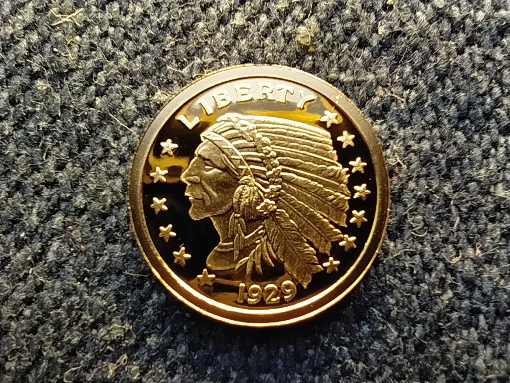 USA Liberty 5 dollár 1929 .585 arany másolat