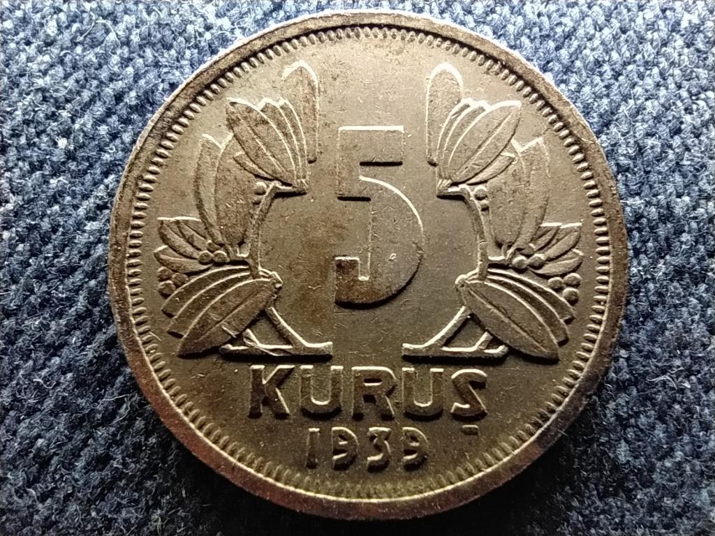 Törökország 5 kurus 1939