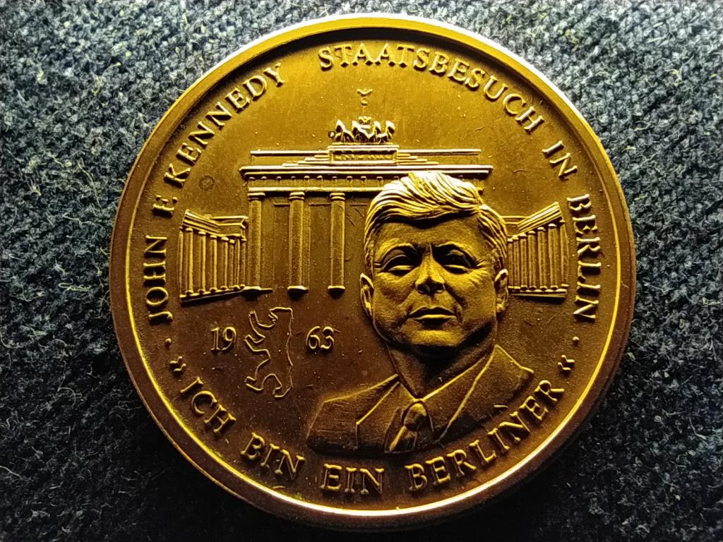 USA 35. elnöke John F Kennedy Berlinben emlékérem